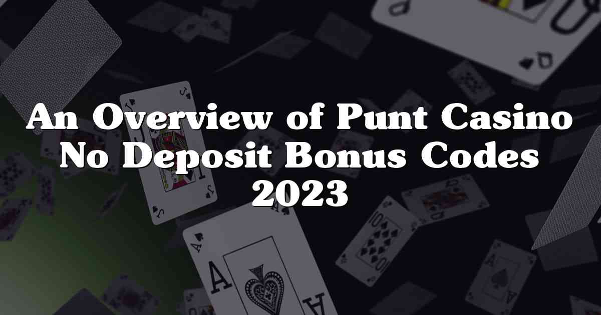 An Overview of Punt Casino No Deposit Bonus Codes 2023