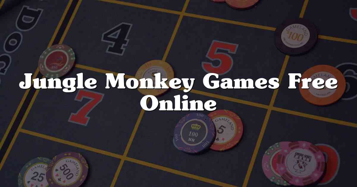 Jungle Monkey Games Free Online